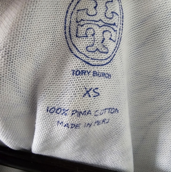 Tory Burch Dress Women XS Kaley White Blue Ellora Layered Floral Sleeveless - Picture 8 of 9